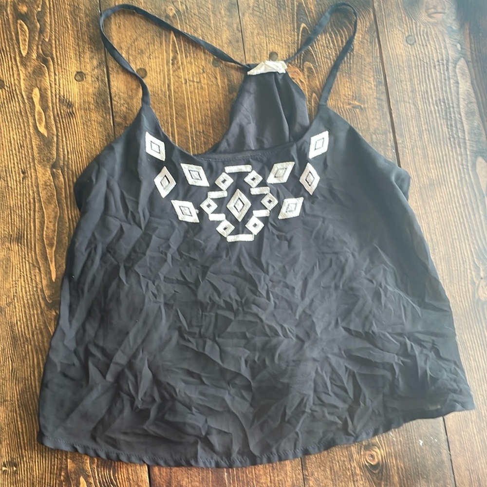 Black crop top